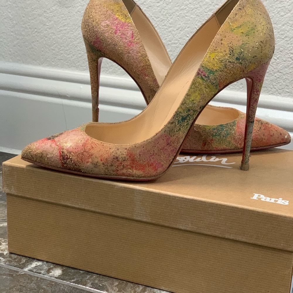 Christian Louboutin cork heels